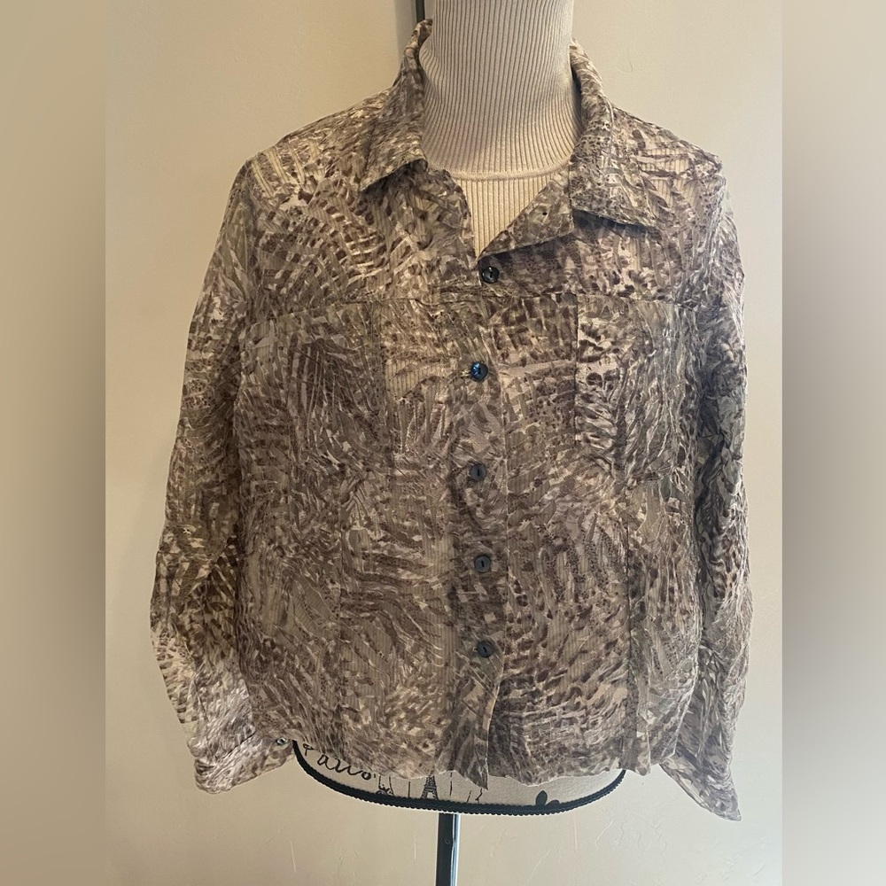 Coldwater Creek Sheer Jacket